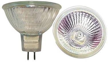 UGEFKMQ Bombilla Halogena GU5.3 220V 20W 35W 50W Foco Bombillas halógenas MR16 Regulable Blanco Cálido GU5.3 base de dos pines para Iluminación de Riel Iluminación Empotrada,50W,1 Piezas