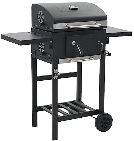 asdchZen Home & Garden Holzkohlegrill Mit Unterer Ablage In Schwarz