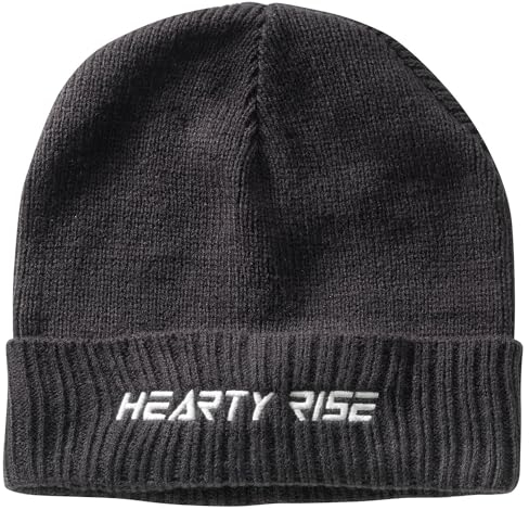 Hearty Rise Beanie Strickmütze Schwarz