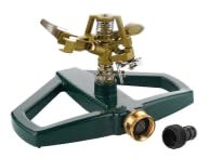 Irrigatore Giardino Base in Metallo a Pulsazioni - Circolare Automatico a 360 Gradi per Prato, Cortile e Irrigazione Erba
