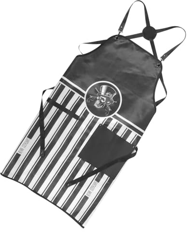 Mikinona Herren Friseurschürze Polyester Schürze Mit Tasche Salonschürze Für Friseur Arbeit Und Haushalt