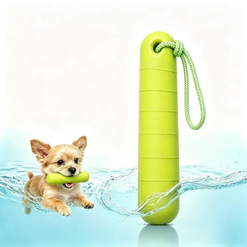 WADY Hundespielzeug, Wasserspielzeug Hund, 22 cm Wasserspielzeug für Hund Hundetraining mit Nylon Rope Trainieren Wasser Interaktives Hundespielzeug, Schwimm Spielzeug für Hunde (Grün)