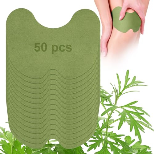 50 Pcs Knee Pain Relief Patches Herbal Heat for Arthritis Joint Pain Muscle Soreness Wellness Patches for Pain Relief in Knee Neck Shoulder