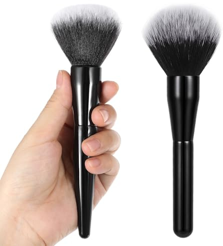 MBAIYO 2 pinceles grandes para polvos, pinceles de maquillaje profesionales, para colorete, colorete, colorete, colorete, colorete, colorete, colorete, colorete, colorete