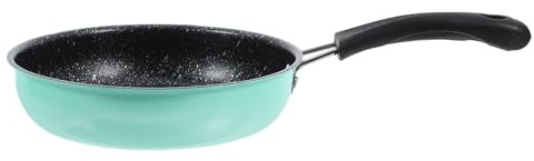 TOYANDONA Mini Nonstick Frying Pan Small Iron Skillet with Anti-Slip Handle for Eggs Pancakes Meat Versatile Portable Cookware for Kitchen Use