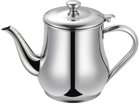 FOMIYES Contenitore per Olio in Acciaio Inox 70oz con Filtro Integrato e Impugnatura Ergonomica, Separatore di Grasso per Cucina con Colino, Barattolo per Conservazione Olio da Cucina