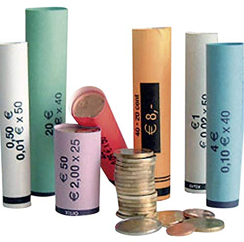 3701 MÜNZHÜLSEN - ROLLENPAPIER sortiert von 0,01 -2,00 Euro B (80 Stück)