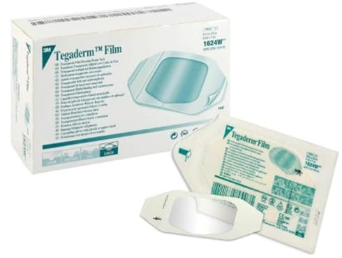 3M Tegaderm Transparent Dressing Film 2-3/8 X 2-3/4 Inch, 100 Per Box