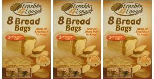 Sealapack 3 PACKS 8 PIECE BREAD BAGS (24 Total Bags) FRESHER FOR LONGER 2 DIFFERENT SIZES