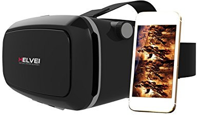 Helvei HELVGR01 Visore e Controller per iOS/Android, Nero