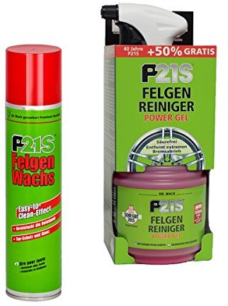 DR. WACK Kit d'entretien des jantes en cire + kit de nettoyage Power Gel nettoyant pour jantes