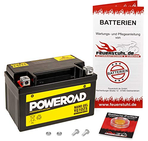 Gel-Batterie für Honda CBR 1000 RR Fireblade mit ABS, 2009-2016 (SC59), mit Pfand [Motorrad Starterbatterie]