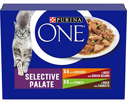 Purina ONE Adult Wet Cat Food Selective Palate 8 x 85g