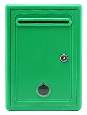 KONGY Post Box, English-Style Mailbox Wall-Mount Home Office Apartment Security Letterboxes for outside wall, wedding (Color : Green)