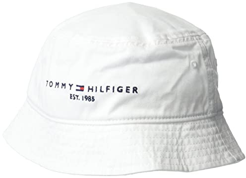 Tommy Hilfiger Herren Am Th Established Bucket Hat S-m Schlapphut, Weiß (Classic White), 54
