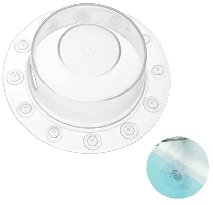 FuninCrea Tapón de Desagüe Baño, Cubierta para Desagüe de Bañera con Mango Superfuerte 15 cm de Diámetro Cubierta de Drenaje Duradera