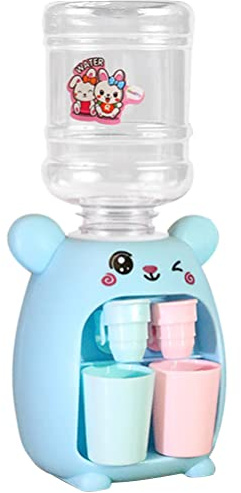 Toddmomy Mini dispensador de agua para niños con doble caño simulado fuente de agua potable juguete para actividades interiores y exteriores promoción habilidades prácticas