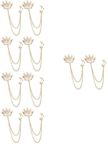 GALPADA 10stücke Broschen Kragen- Mit Strass Für Hemden Anstecknadel Dekorative Ketten Für Anzüge Und Mäntel Kreative Und Einzigartige Designs