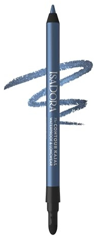 IsaDora The Contour Kajal – Einfache Anwendung, Starker Halt Eyeliner Ohne Verschmieren, Ideal Für Smoky Eyes – Hypoallergen, Kajal Wasserfest, Vegan, Tierversuchsfrei Eyeliner-Stift (67 Light Blue)