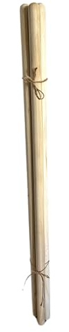 pokm toolsmarket - Besenstiel Holz Ersatzstiel, 130 cm, Holzstiel aus Pappelholz, Gerätestiel Ø37 mm, Holzstiele für Gartengeräte, Gartenhacken - 3 STK.