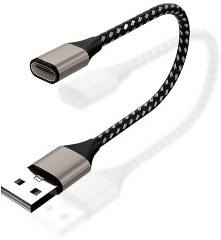 Adattatore USB-C a USB 3.0 da Femmina a Maschio per Connettere Smartphone, Tablet, Laptop, Hub, Lettore di Schede e Altri Dispositivi - 0,2m, Alta Qualità del Suono e Trasferimento Dati