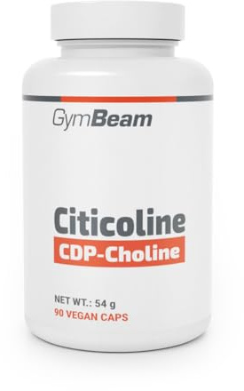 GymBeam CDP-Cholin Citicolin 90 Kapseln - Natürliche Cholinquelle für normale Leberfunktion, optimalen Fettstoffwechsel & Homocystein-Stoffwechsel, unterstützt Gewichtsabnahme & Konzentration, 90 Kaps