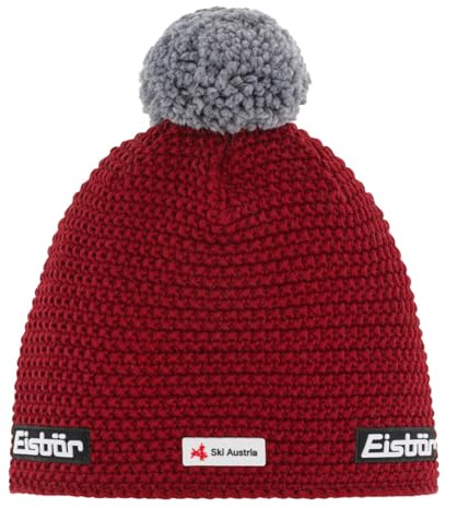 Eisbär Jamie Pompon MÜ SKA Burgund/graumele