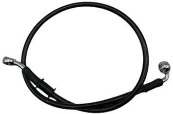 GXFCASE 28 Bis 90 Grad 10 Mm 300 Mm Bis 2200 Mm Motorrad-Hydraulikbremsschlauch Kabelkupplung Ölleitung Rohr Für ATV Rennrad Schwarz Motorrad Bremsschlauch(Black 110cm)