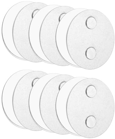 QUARKZMAN 6 Stück Rauchmelder Magnethalter mit Extra Starken Klebepads & 2-Fach Magneten Universal Magnethalterung Aufhängung zum Kleben 50mm Durchmesser für Rauchwarnmelder Feuermelder