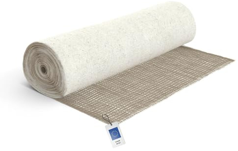 blizz-z Böschungsvlies mit Saatgut - B: 1,2m x L: 20 m (750g/m²) - 1 Rolle | Hang und Böschungsmatte mit Begrünung Erosionsschutz, Saatgut, Düngung - 100% biologisch abbaubar - Made in EU