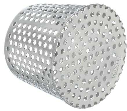 PATIKIL Gutter Guard Filter 4.3-3.5, 110x90mm PVC Termination Cap Mesh Screen Roof Vent Cover Stainless Steel Conical Exhaust Pipe Downspout Guard Filter Strainer for Downspout