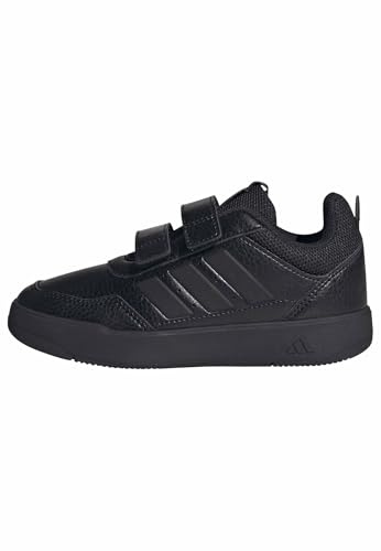 adidas Unisex Kids Tensaur Sport 3.0 Hook and Loop Kids Shoes, Core Black/Matte Black, 4 UK
