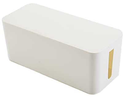 CIYODO Boîte De Rangement pour Câbles Électriques Blanc Organisateur De Et Fils Protection pour Bureau Et Maison
