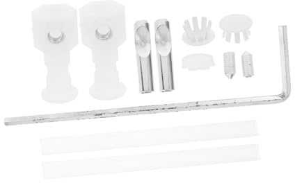 EXCEART 10pezzi Kit Installazione Per Bulloni Fissaggio Per Nylon Accessori Per Sedile Wc e Cerniere Compatibile Diverse Sanitari
