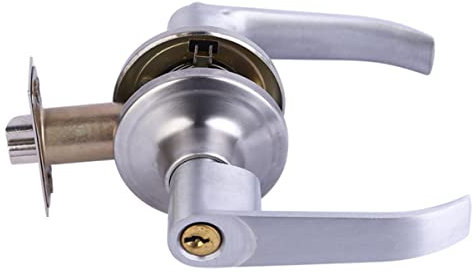 SHINEOFI Serratura Per Maniglia Della Porta in Acciaio Inox Con Bloccaggio e Chiave Barre Resistente e Per Porte Interne Cucine Bagni e Balconi