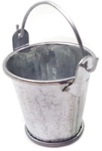 BESTonZON 2 Stück Miniature Teiliges Mini Eimer aus Miniatur Deko für Puppenhaus Zubehör Kindgerechtes Spielhaus Accessoire Realistische Garten Bucket Modelle