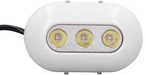 Plyisty Iluminación Subacuática para Barcos de 3 LED, Luces para Barcos de 460 Lm/50 W, Luces de NaveGación para de POPA IMPERMEBLES IP68, Luz Marina de Pontón Subacutico de