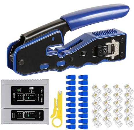 Pinza Crimpatrice,Set Morsetti per Cavi - Pinza Precisione Per Reti Elettriche E Telefoniche