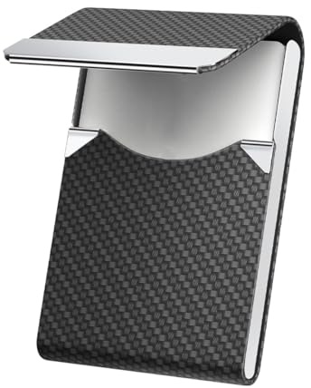 Professioneller Kartenhalter für Visitenkarten, Visitenkartenetui mit Magnetverschluss, Case Name Card Holder Slim Metal Pocket Card, fur Schonenden ​Aufbewahrung Ihrer Karte, für Damen und Herren