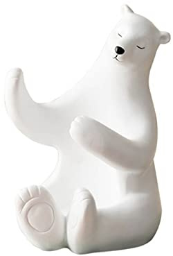 JINGYAN Wine Racks Wine Rack Holders Ornaments Polar Vine Bottle Holder Animal Sculpture Small Figurines Home Decoration