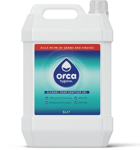 Hand Sanitiser Gel Alcohol 70% 5L 5 Litre Kills 99.9% Bacteria Hand Santizer