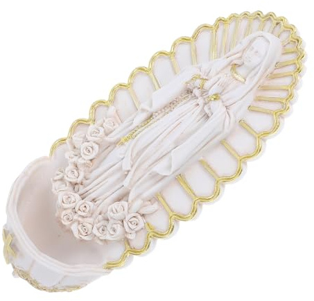 Homoyoyo Holy Water Font Pendant for Home Entrance Wall Decor Catholic First Communion Hanging Altar Religious Keepsake Holder