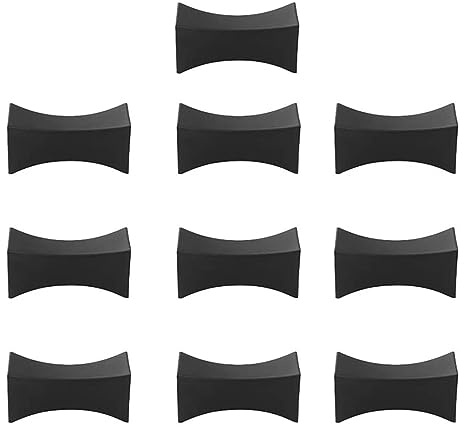 Leprera 10PCS Chopsticks Rest Little Chopsticks Stands Spoon Fork Holder Set Chopsticks Utensil Cutlery Stand Black