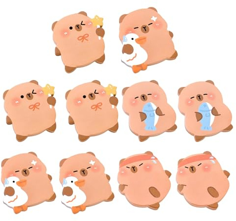 Teksome Haftnotizen – 60 Blatt/Buch, lustige Cartoon-Capybara-Tabs – Haftnotizen niedlich – für Lehrer, Schule, Klassenzimmer, College, Zuhause, Büro, Arbeit, Geburtstag, Weihnachten, Kollegen