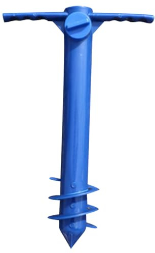 HOMSFOU Base per Ombrellone da Spiaggia in Plastica Resistente, Portaombrellone da Giardino Inserto a Terra, Supporto Stabile per Ombrelloni da Esterno per Campeggio e Spiaggia