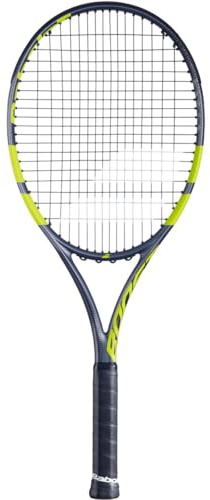 Babolat Boost Aero Strung Tennis Racquet, Grey Green/Yellow (4 Grip)