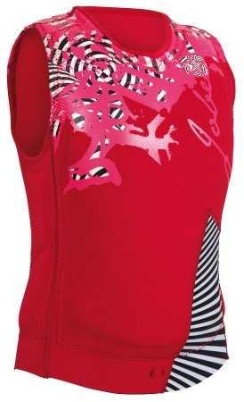 Jobe Quote Impact Shield Ladies red Schwimmweste Neoprenweste Wakeboardweste Prallweste-L