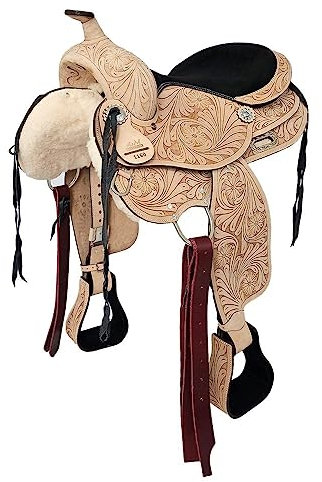 A&M Reitsport Westernsattel Oregon aus Büffelleder NEU, Größe:17 Zoll