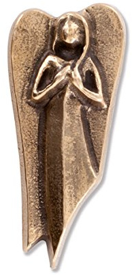 Unbekannt Bronzeplakette Engel