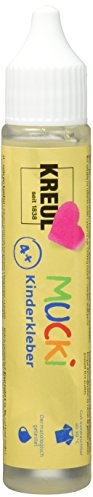 Kreul 24381 - Colla per Bambini Mucki, Penna da 29 ml, idrosolubile, Senza solventi, Senza PVC, inodore, Uso Universale, Lavabile, cristallina